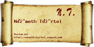 Németh Törtel névjegykártya